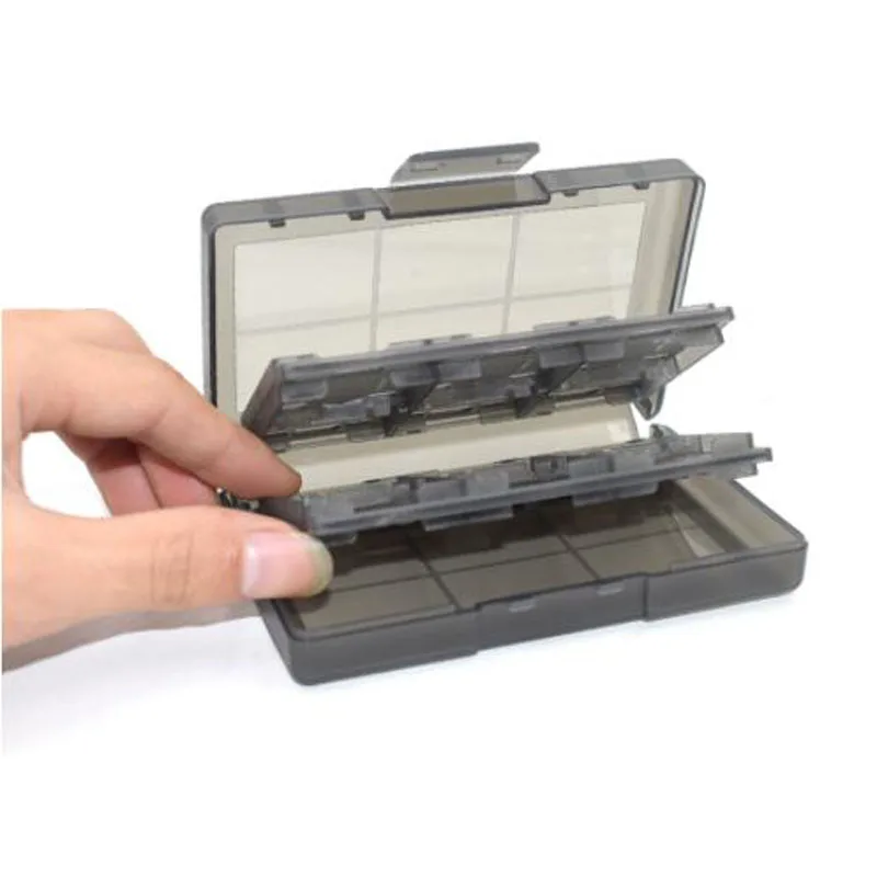24 слота жесткий Пластик Momery игровые карты Carry Storage Box Защитный Чехол держатель