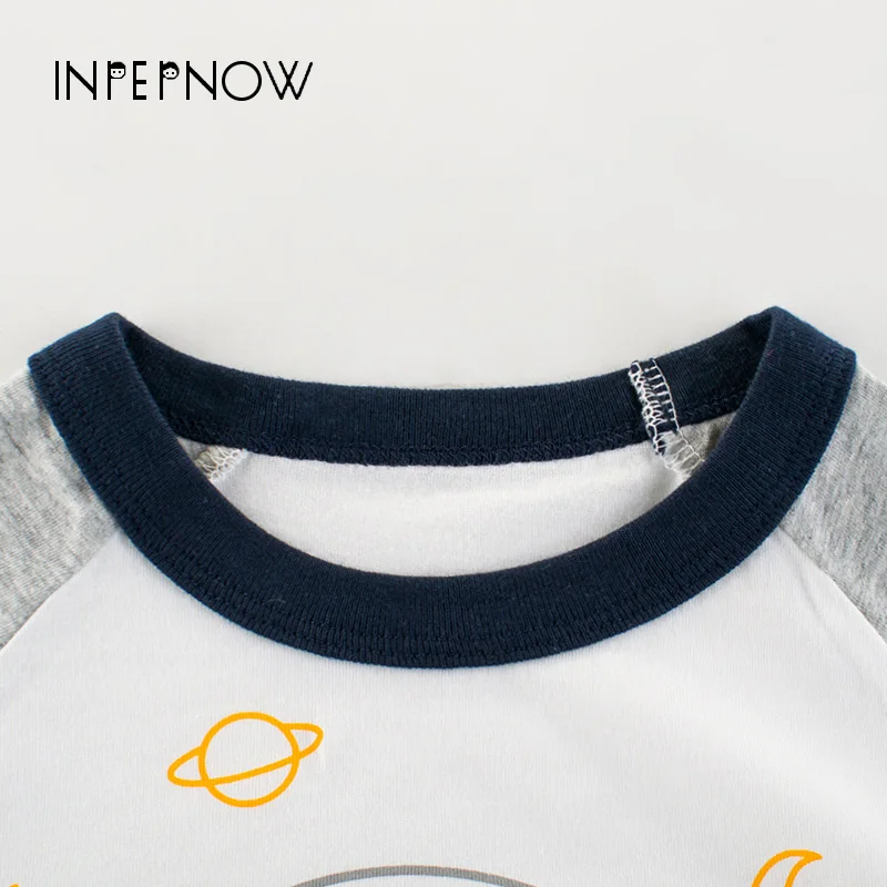 INPEPNOW/Детская футболка с принтом животных и для мальчиков Детская рисунком