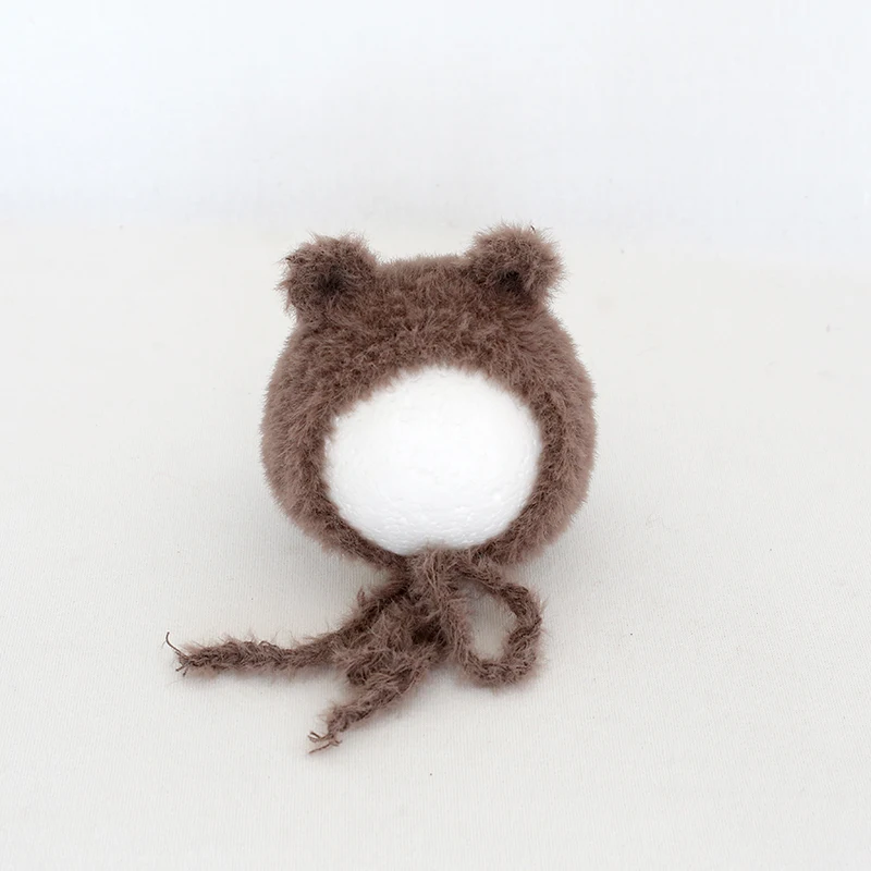 Головной убор в виде медведя Тедди головной цвета слоновой кости мягкая шапка