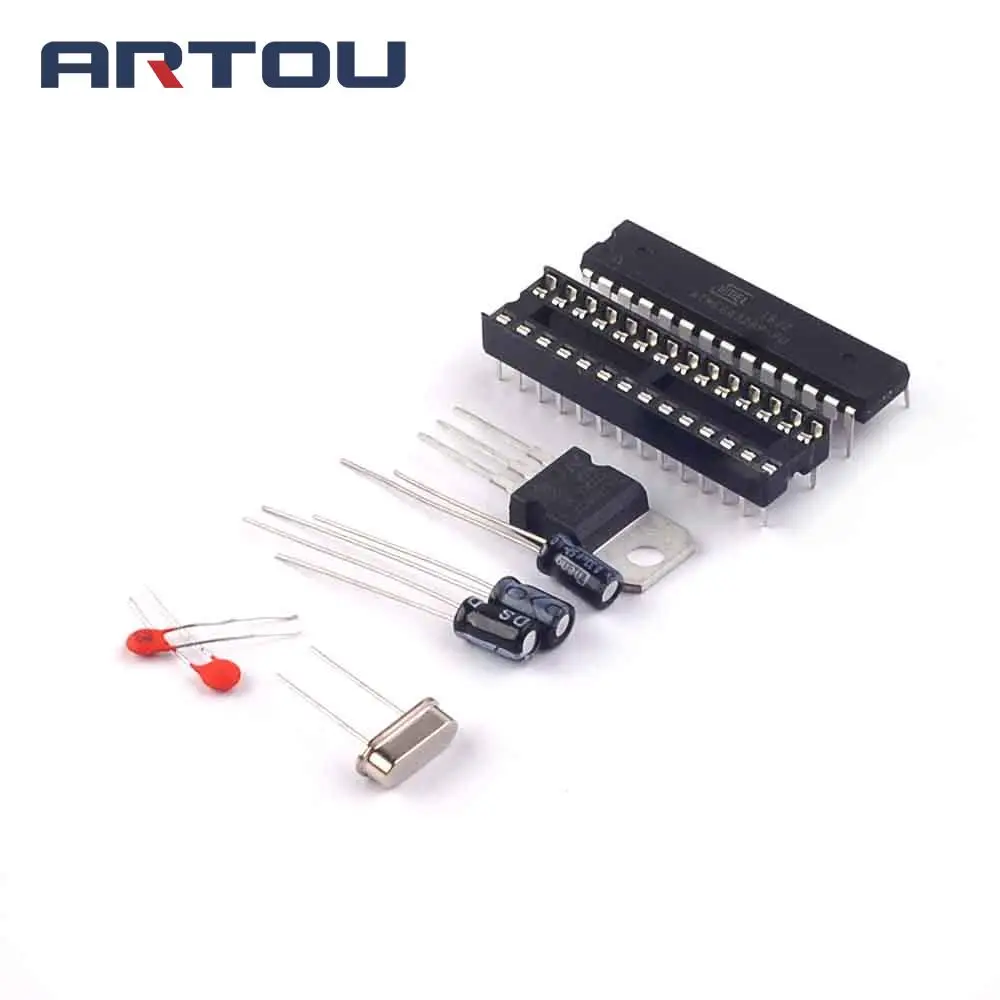 ATMEGA328P-PU загрузчик + DIP-разъем комплект кристаллов 16 МГц | Электронные компоненты и