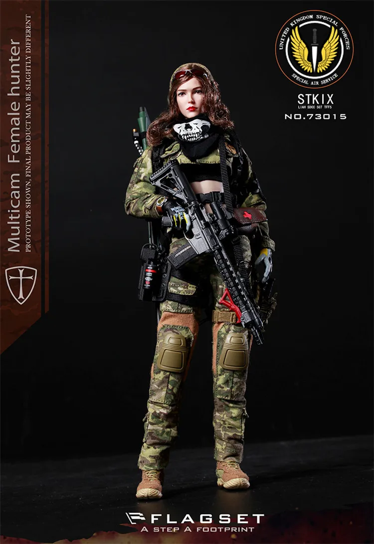 1/6 военные ангелы MC Camo Angela FS 73015 полный набор Мультикам Солдат модель 12
