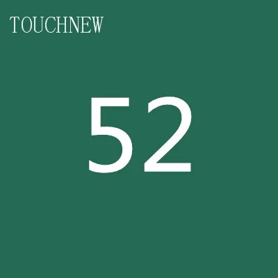 52 TOUCHNEW на заказ, одноцветные эскизные маркеры на спиртовой основе, двойная головка, кисть, маркеры, ручка для рисования, манга, товары для рукоделия, маркеры - Цвет: 52