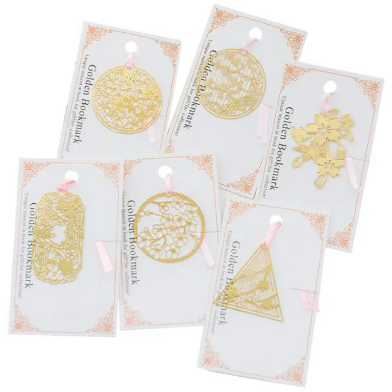 10 шт./лот Ретро креативная металлическая Закладка для книги Sakura Book Mark Корейская