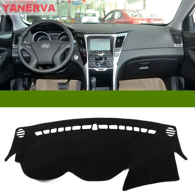 

Interior Car Dashboard Cover Light Avoid Pad Photophobism Mat Sticker For Hyundai Sonata 8th
