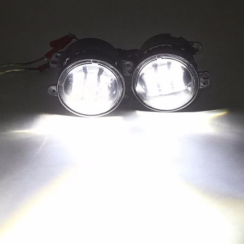 

2x 7 inch led projector headlight with angel eye Turn signal drl amber/white + 2x 30w 4'' led fog light for jeep