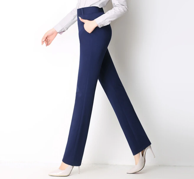 Эластичные брюки с высокой талией для женщин повседневные женские эластичным