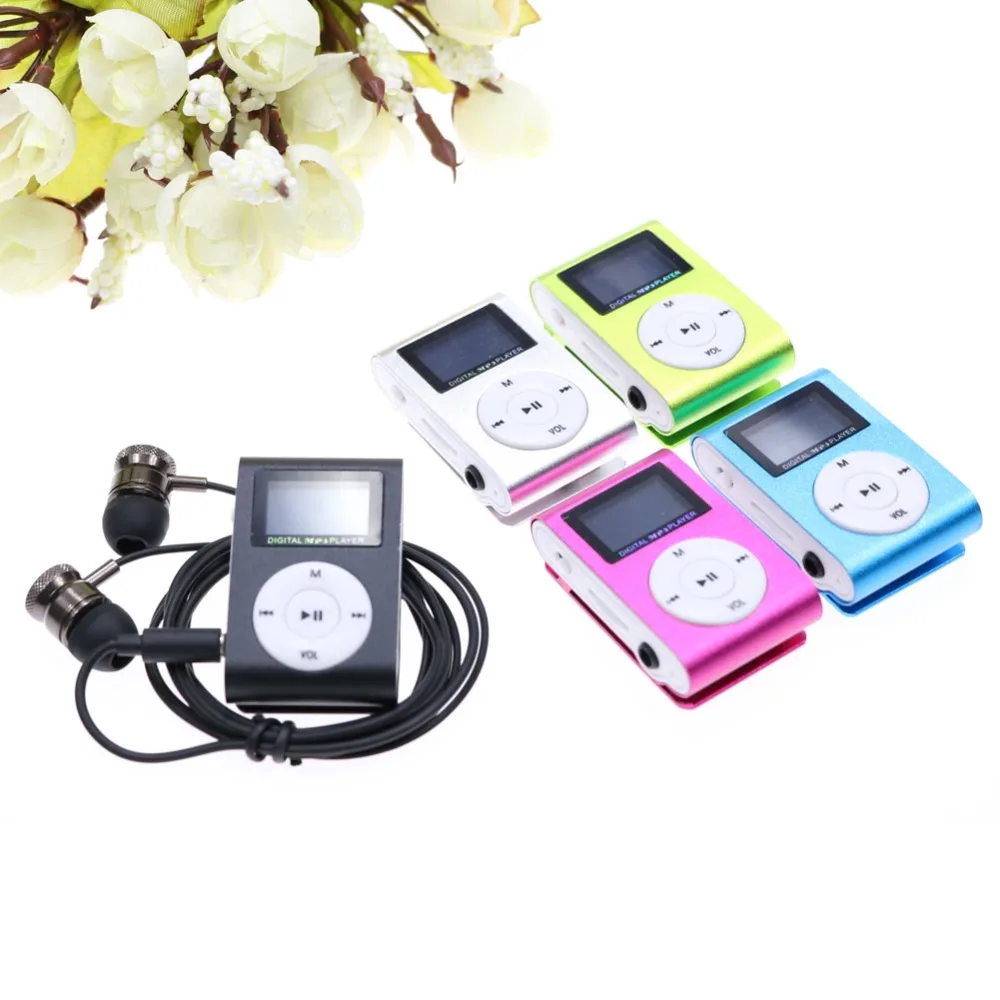 MP3 плеер с ЖК экраном поддержка карт Micro TF USB mp3 Walkman Lettore наушниками для iPhone ПК|mp3 player