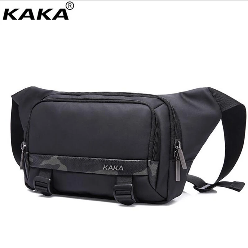 KAKA новая Корейская мужская поясная сумка высокого качества нейлоновая