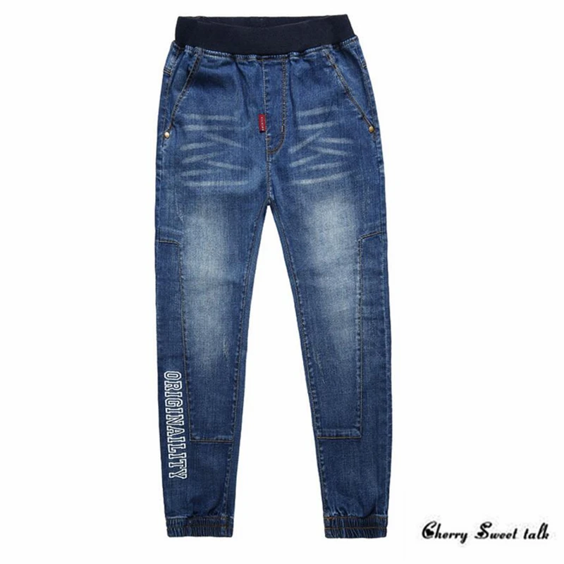 Весна 2019 детская одежда джинсы с вышивкой для мальчиков Детские рваные 3 5 7 8 10 12 14