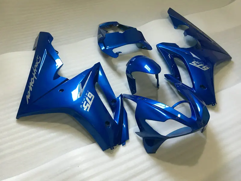 Комплект обтекателей под давлением для Triumph Daytona675 06 07 08 daytona 675 2006 2007 2008 ABS синий