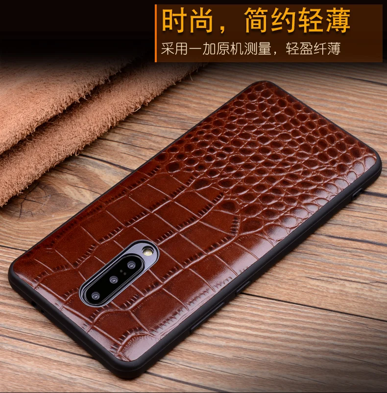 Для Oneplus 7 Pro чехол Роскошный из натуральной крокодиловой кожи чехол для телефона s для Oneplus 7 Чехол One Plus 7 Чехол для задней крышки телефона чехол s