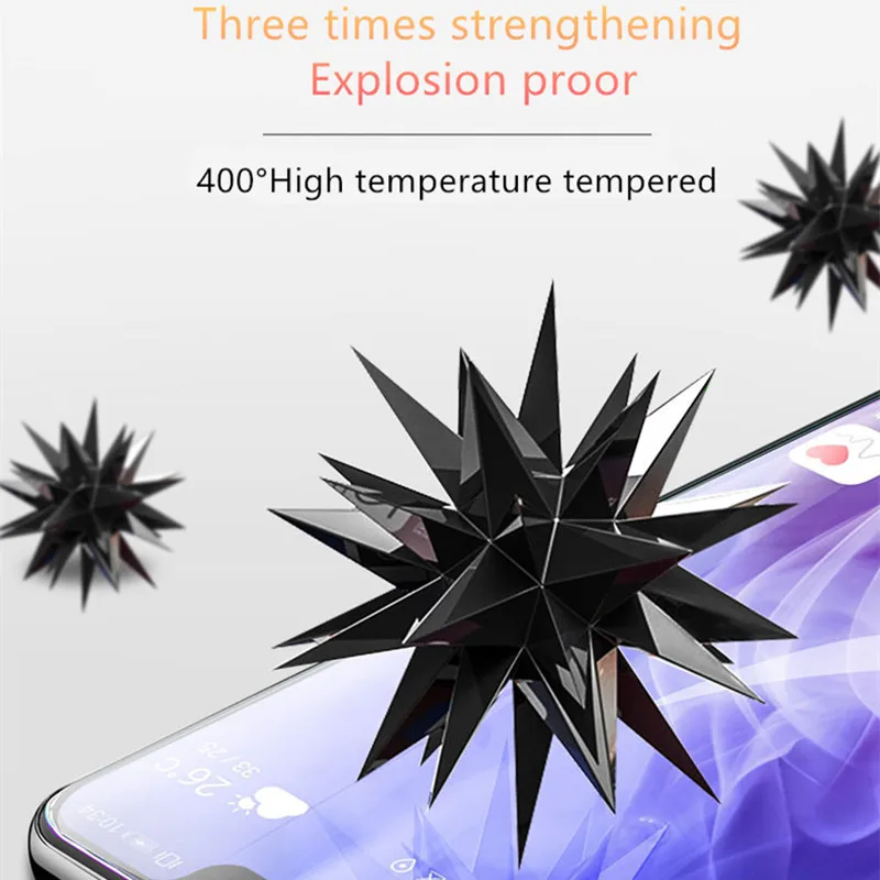 9D закругленные края Защитное стекло для huawei NOVA 4 3 4E полное покрытие против