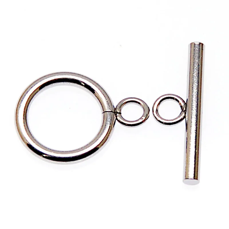 Silver 100 компл./лот переключатель из нержавеющей стали застежка для Diy браслет изготовление, поиск ювелирных изделий S. стальная застежка ot - Цвет: Silver