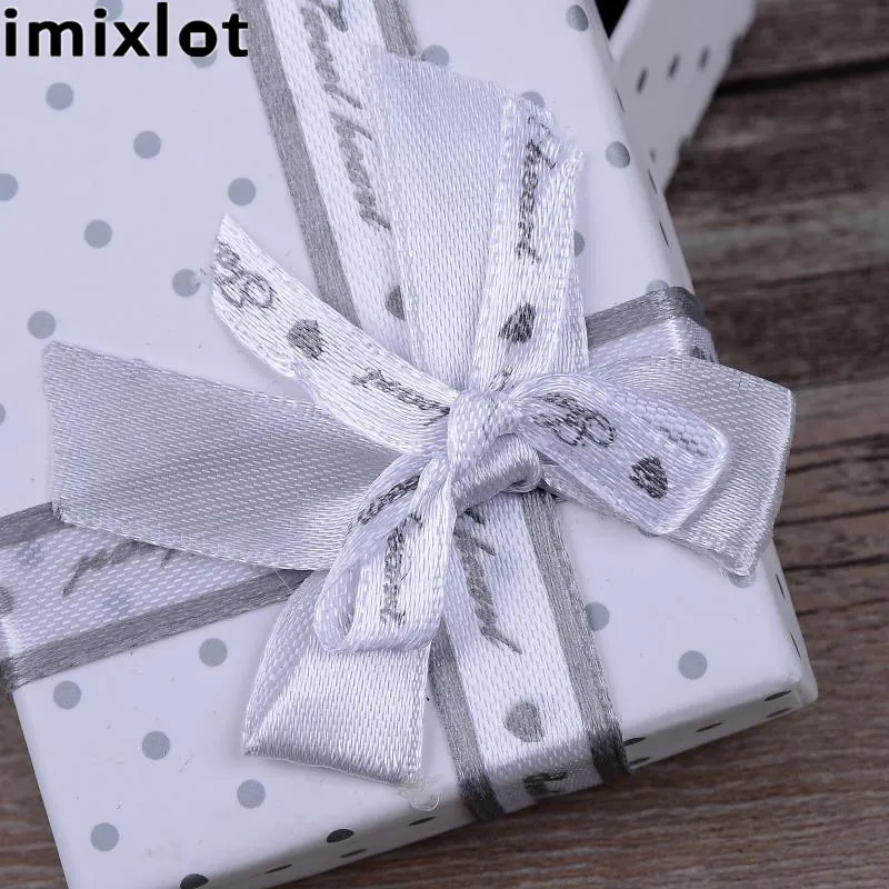 Imixlot, роскошные подарочные коробки, коробка для хранения, держатель, подвеска, кольцо, ожерелье, серьги, браслет, ювелирный набор, бумажная подарочная коробка в горошек