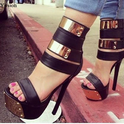 Женские босоножки Olomm на платформе высокого качества пикантные сандалии тонком