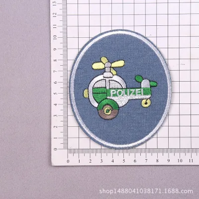 1 pc 1 шт., джинсы с героями мультфильмов «сделай сам», нашивки с железом на джинсовой ткани, Вышитое шитье, ремонт, заплатки на коленях для детей/детская джинсовая одежда - Color: 1 pc