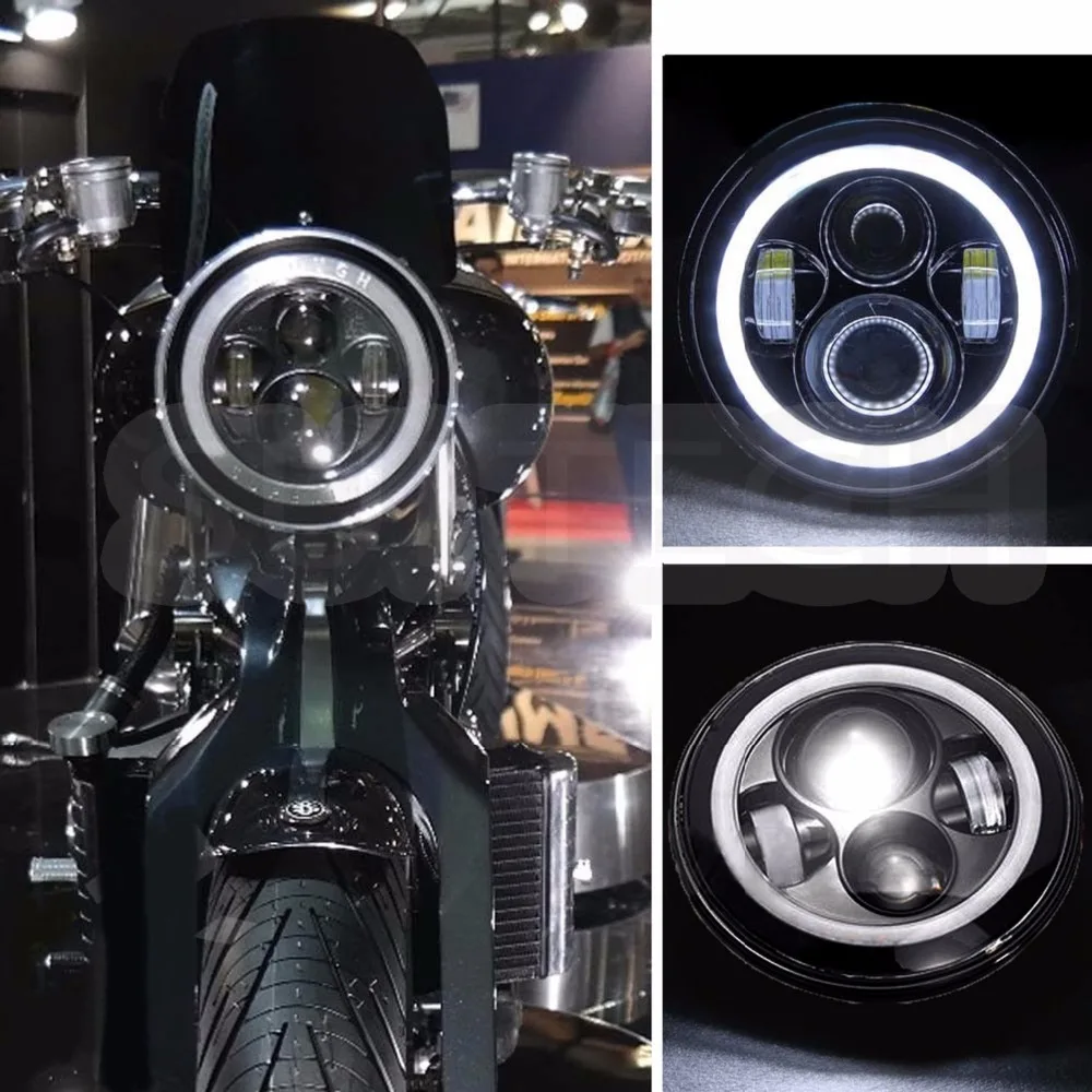 Фара передняя для мотоцикла Jeep Wrangler JK TJ LJ 40 Вт 7 дюймов