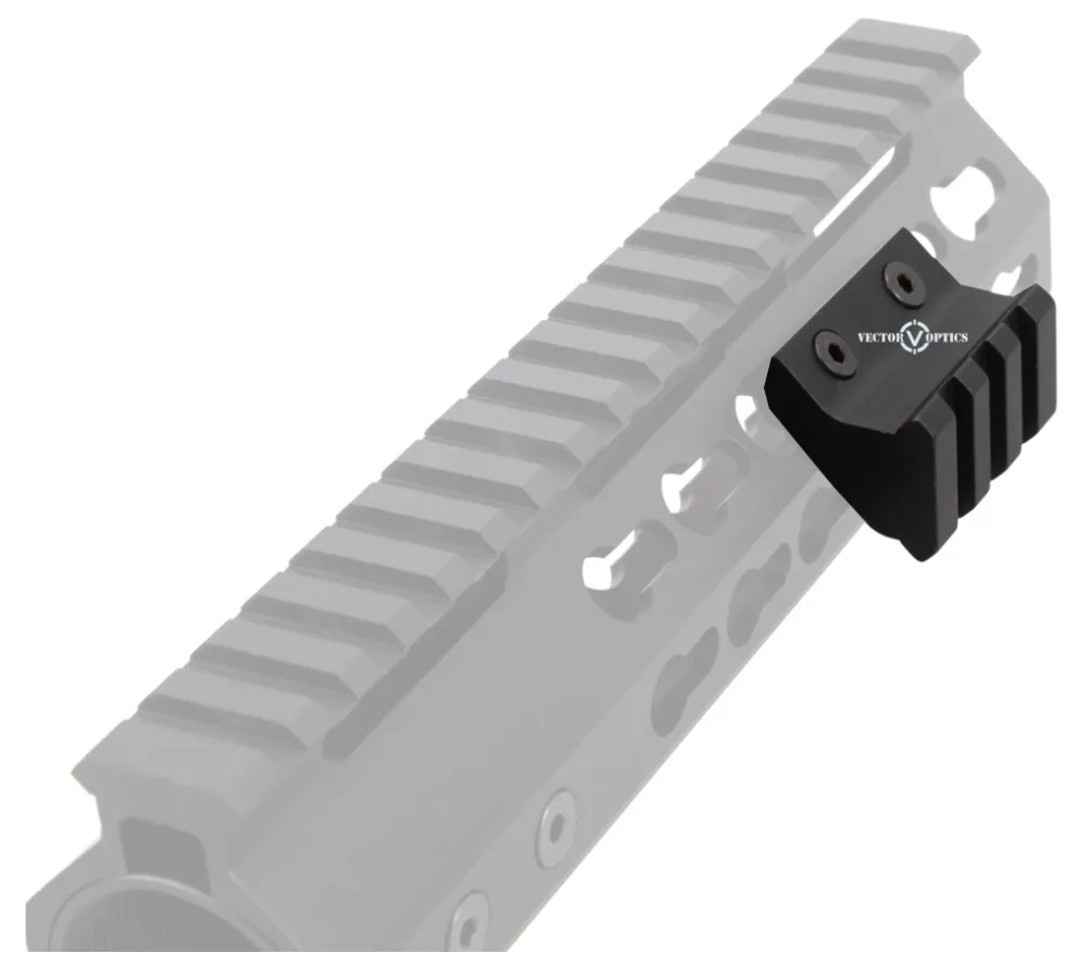 Vector Optics KeyMod Handguard assistories 45 градусов Смещение Picatinny Rail Mount 3 слота 1 5 дюйма 1/2