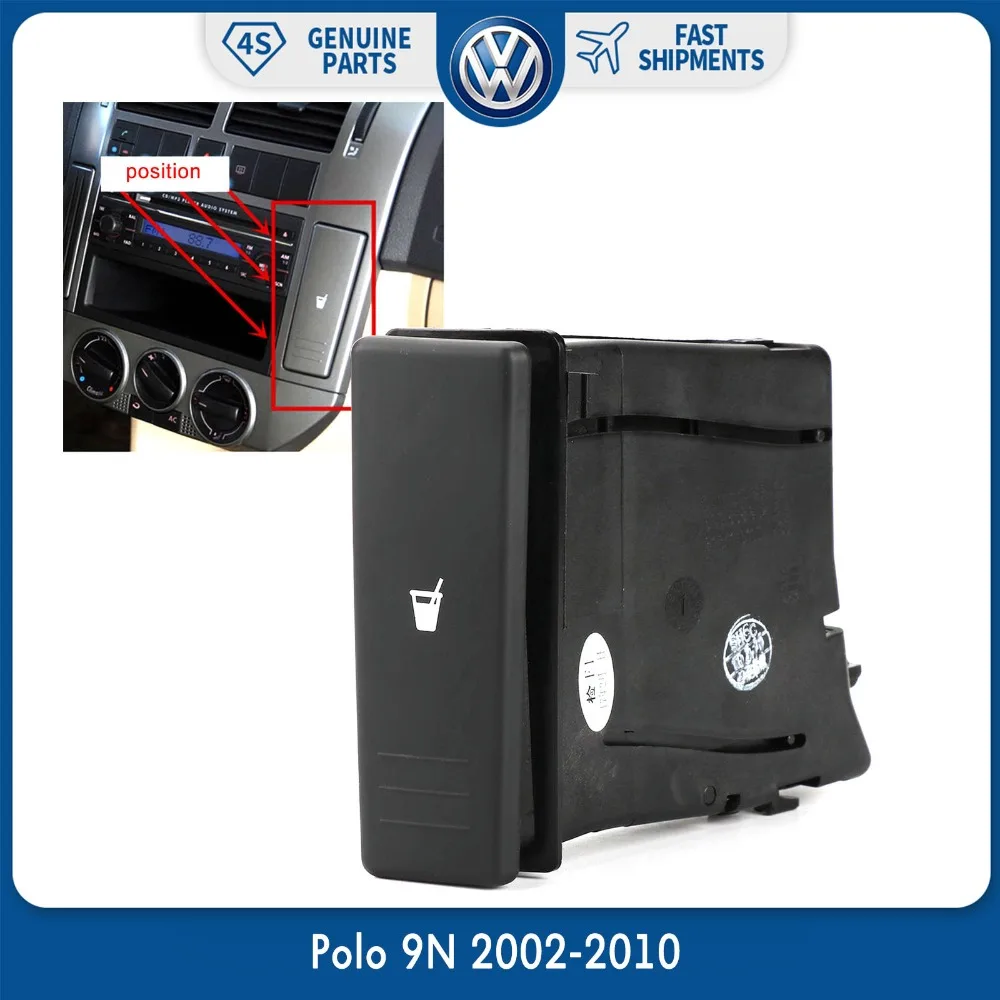 Черный Центральный держатель стакана для напитков в воде 6Q0 858 602 E VW Volkswagen Polo 9N 2002