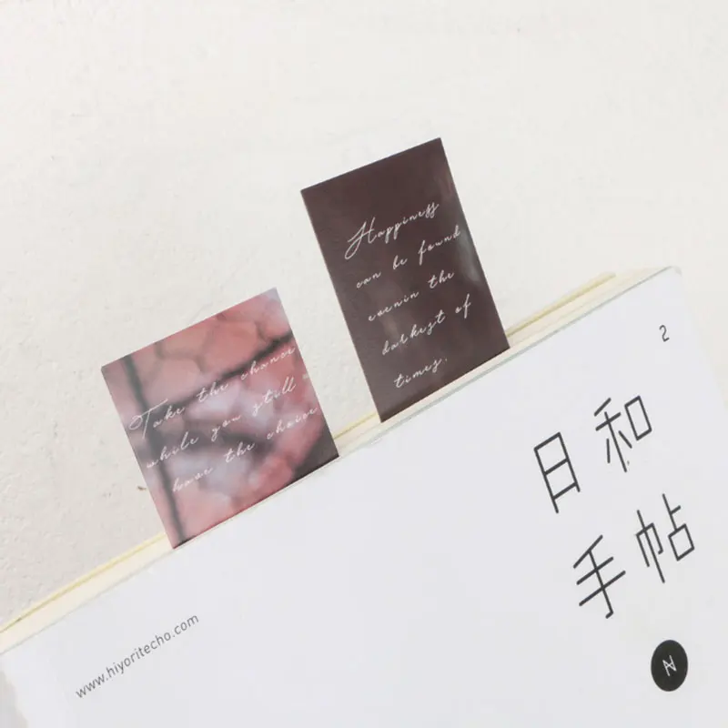 30 шт./кор. зеленые растения лист бумаги Bookmarks kawaii Канцтовары Книга Держатель сообщения карты школьные принадлежности papelaria подарки для детей