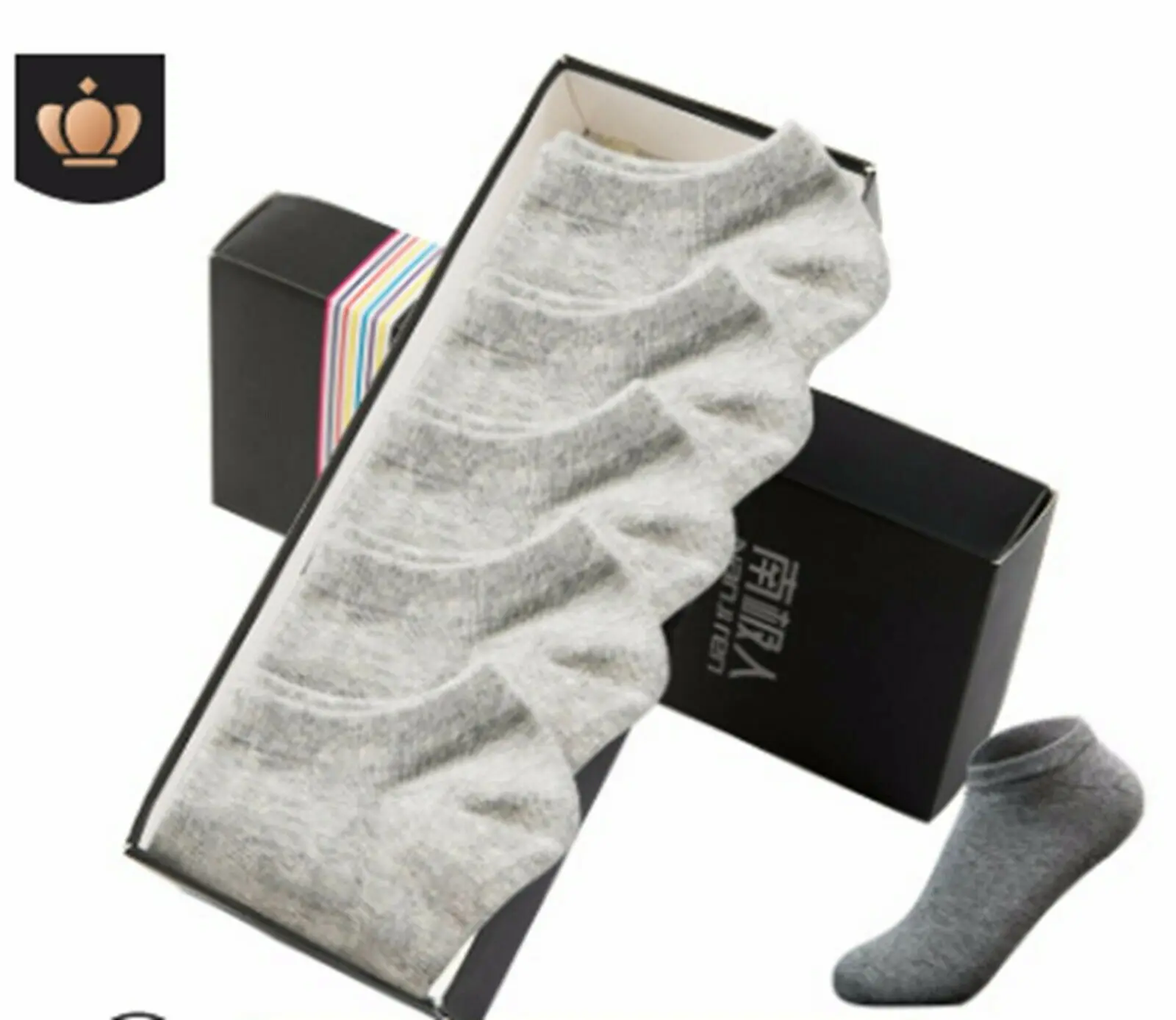 5 пар серые мужские носки хлопковые повседневные Формальные оптовая продажа| |