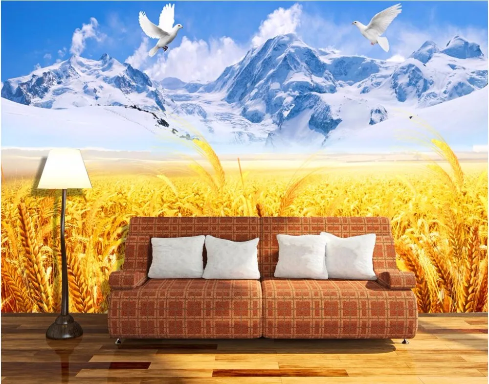 Настенные 3d фотообои на заказ рисунок Ловца снега гор домашний декор настенные