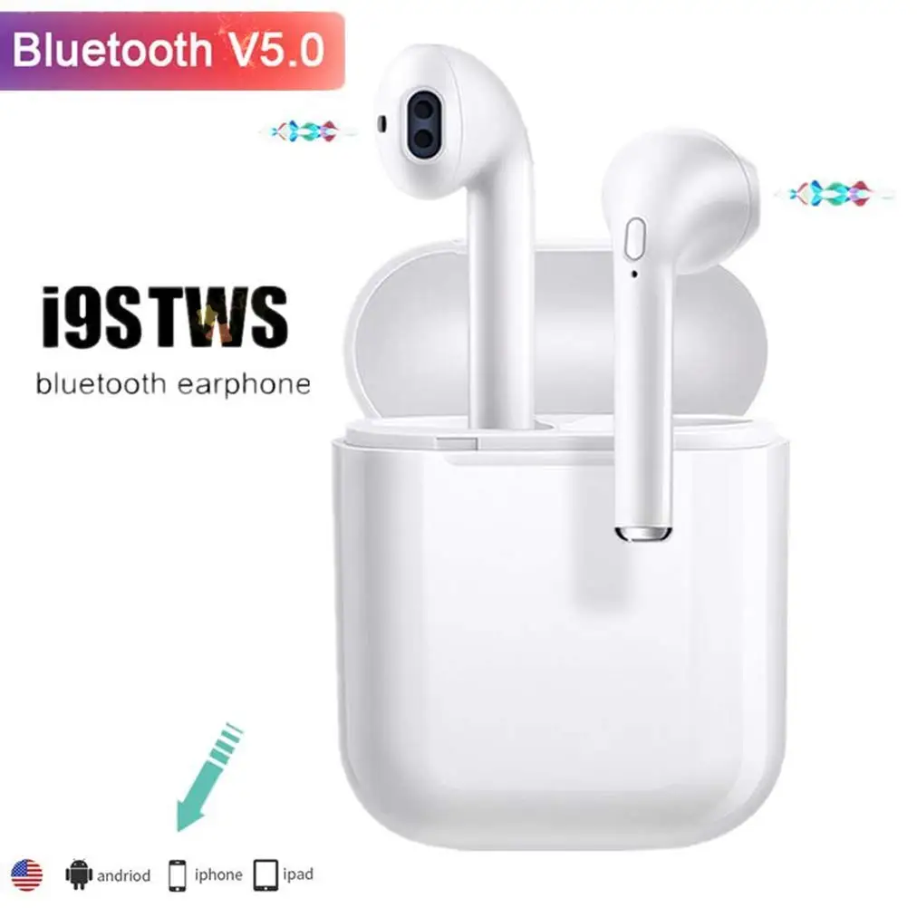 Беспроводные bluetooth наушники с микрофоном Mini i9s TWS Bluetooth 5 0 Стерео шумоподавление