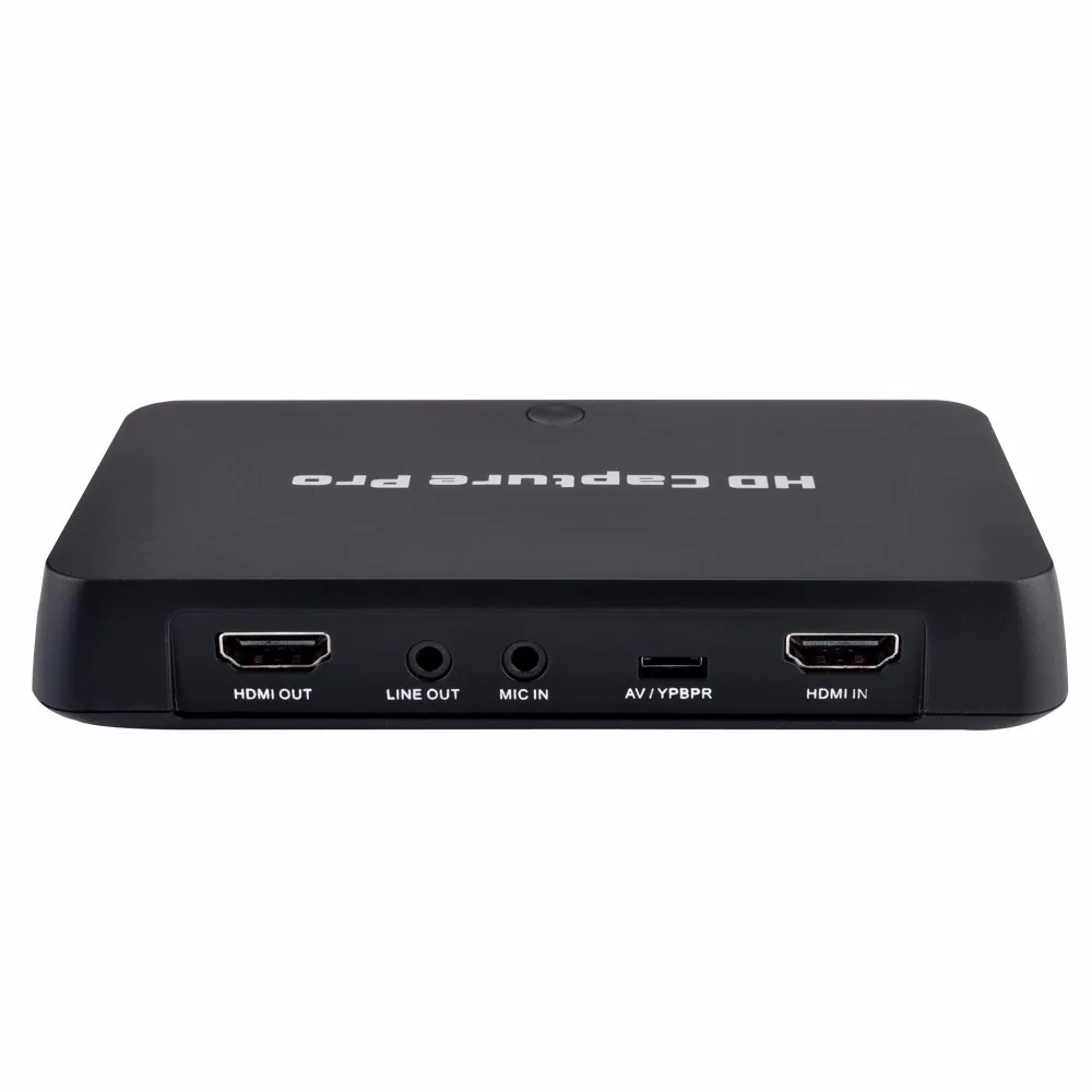 HD 1080P Карта видеозахвата HDMI AV PC Игры ТВ шоу запись Box recorder поддержка воспроизведения ТВ OBS прямая передача с микрофоном вход