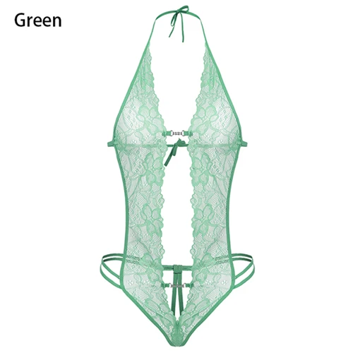 Green Avidlove, на День святого Валентина, сексуальное нижнее белье, горячее, эротическое, кружевное, глубокий v-образный вырез, Тедди, сексуальное, эротическое нижнее белье, нижнее белье, lenceria, сексуальный костюм - Цвет: Green