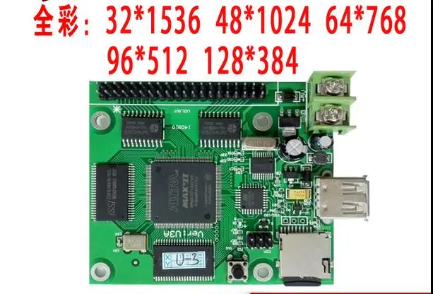 USB/SD карта управления 384*128768*64 пикселей|module led screen|led screencontrol card |