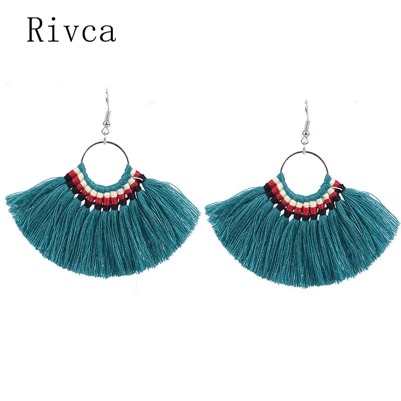 Элегантные антикварные серебряные серьги RIVCA в богемном стиле ручной работы из