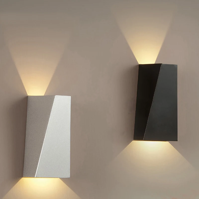 Modern foyer led wall lamp bedroom wall sconce apliques pared up down corridor light