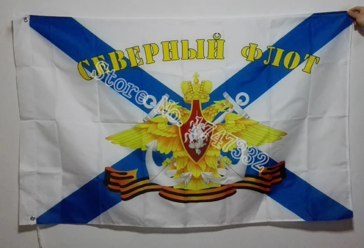 Военно-морские силы Военный флаг военно-морского флота России Лидер продаж товары 3X5FT 150X90 см Баннер латунь металлические отверстия RN03