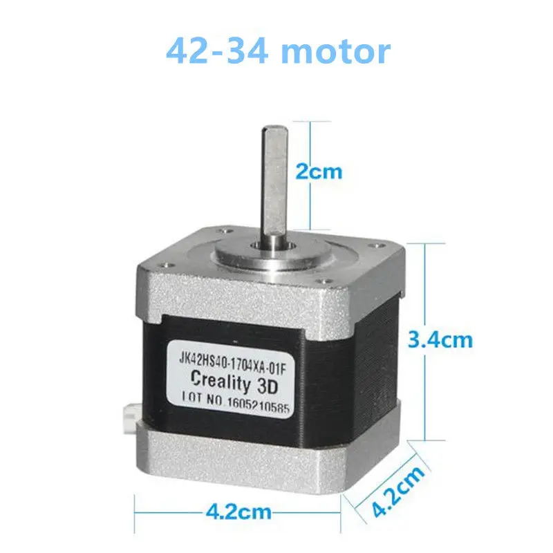 Creality 3D принтер X/Y/Z Axis Stepper Motor 1 шт./лот 2 фазный шаговый двигатель RepRap 42 34/40/60 для Cr