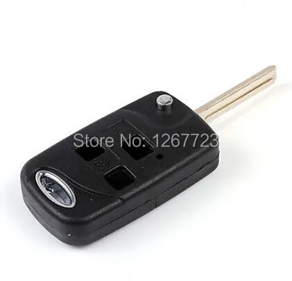 

Free shipping wholesale Remote Folding Key Flip Shell Case Uncut Blank For Lexus Es Rx Lx Gs 3 Buttons