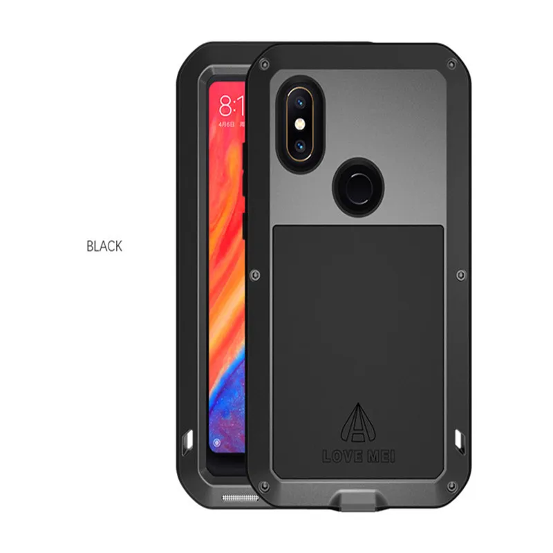 Оригинальный мощный чехол Love Mei для Xiaomi Mix 2 2s водонепроницаемый ударопрочный
