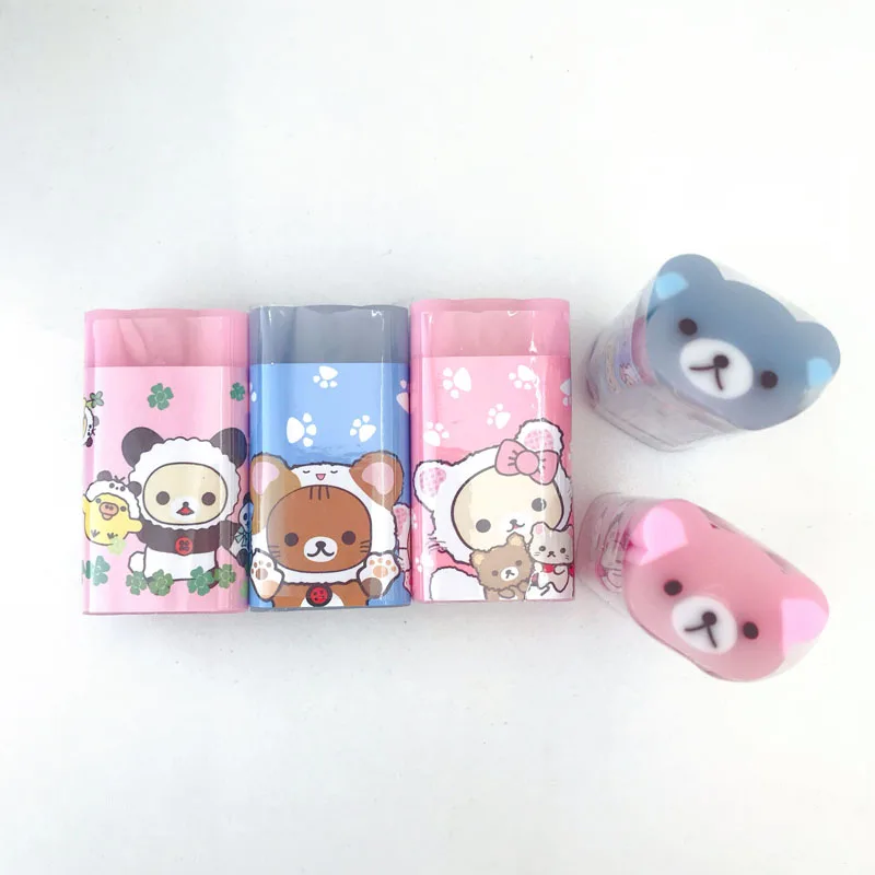 1X Kawaii Jelly Bear Cutable ластик мини школьные принадлежности Студент Канцелярские письма рисунок коррекции резиновая подарок для детей