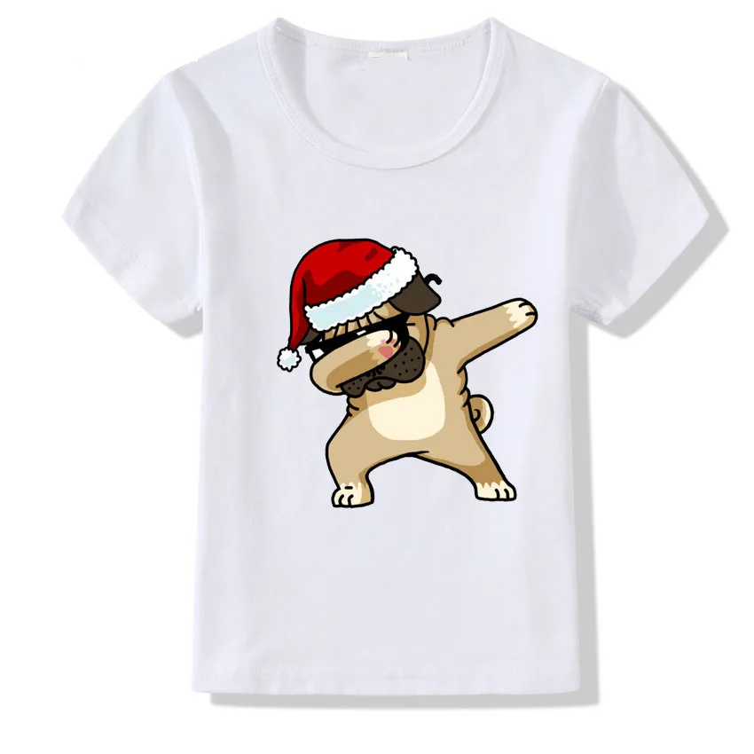 ZSIIBO/Детские топы Рождественская Футболка с принтом для малышей Летняя