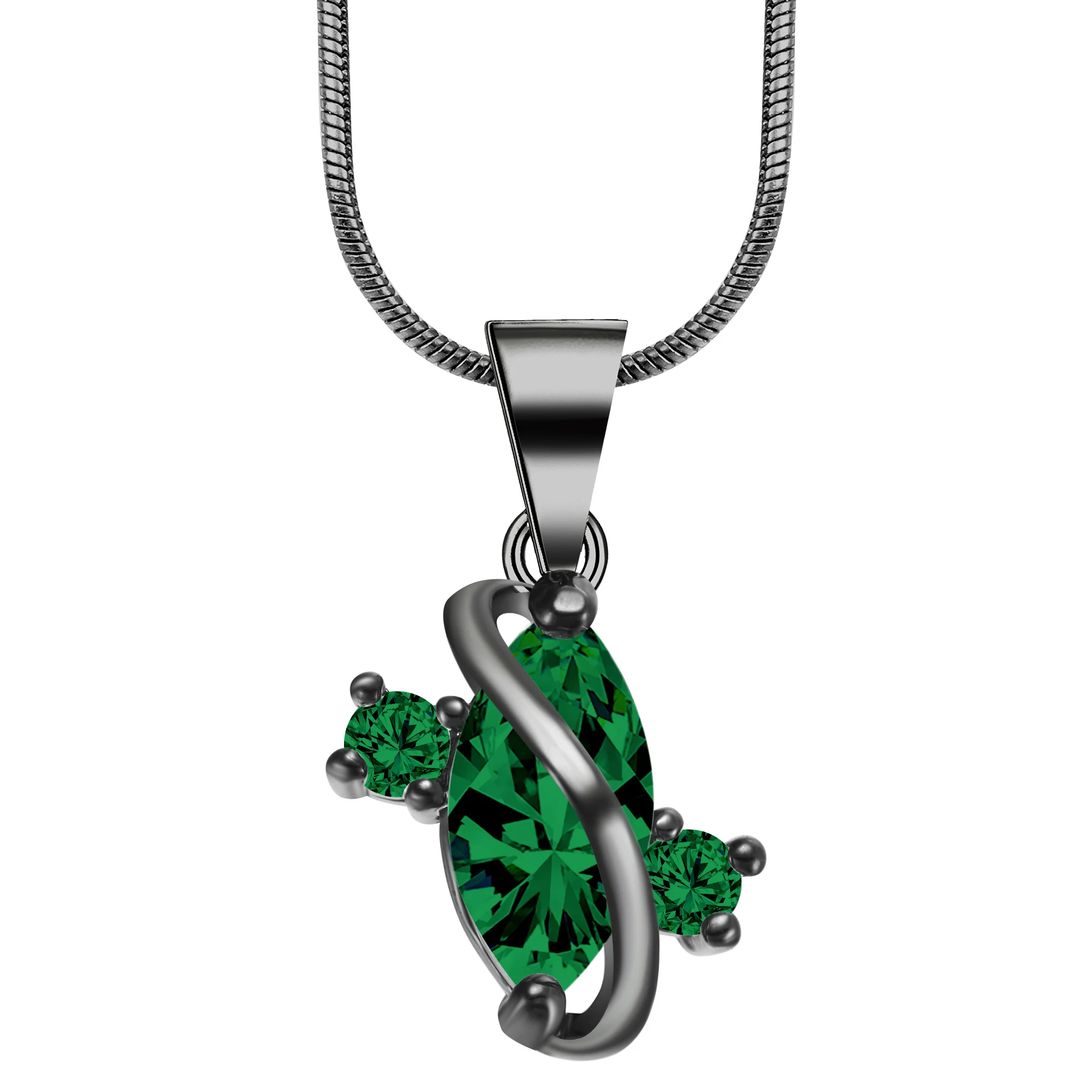 Фиолетовое ожерелье Женская Вечеринка Мама Любовь ювелирные изделия зеленый