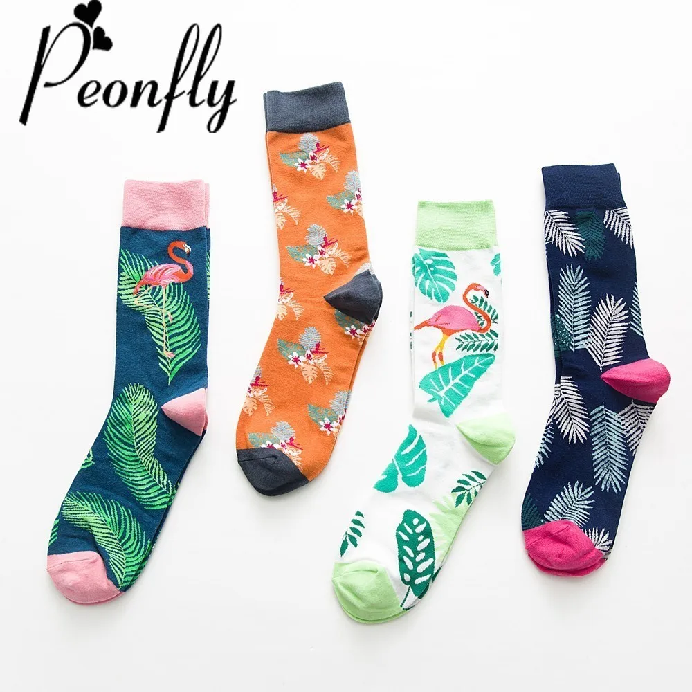 peonfly мужчины личность красочные жаккард смешные носки цветные мужские короткие