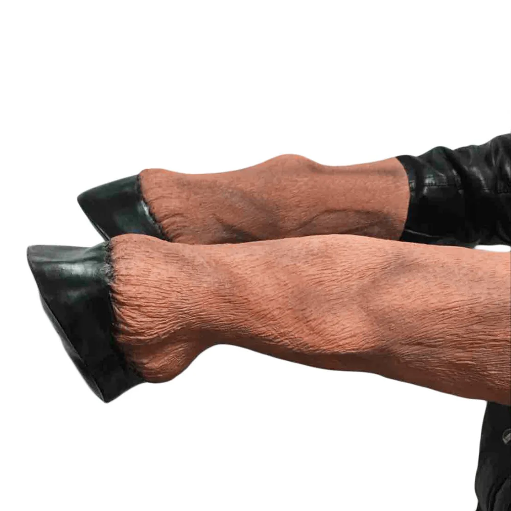 Латексная маска для ног лошади реквизит костюма на Хэллоуин латексные перчатки