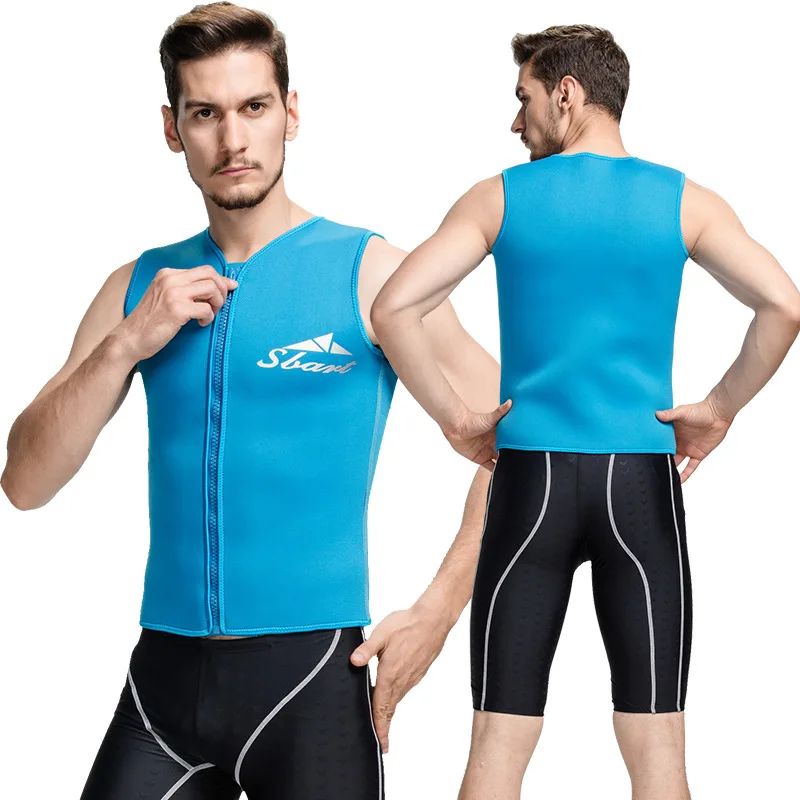 

2017 Neoprene Wetsuits Men Women Premium Zipper Vest Sports Suit for Surfing Boating Snorkelling Swimming Black Printed 3mm