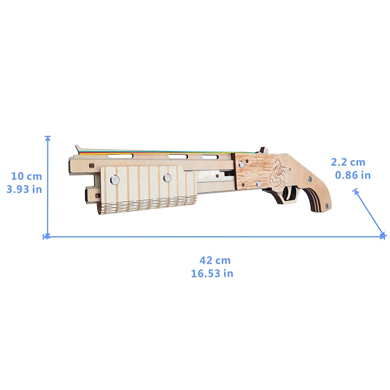 3D деревянные детские игрушки-пазлы Mossberg дробовик головоломка игрушки модель резиновый браслет "сделай сам" пистолет деревянные игрушки для детей