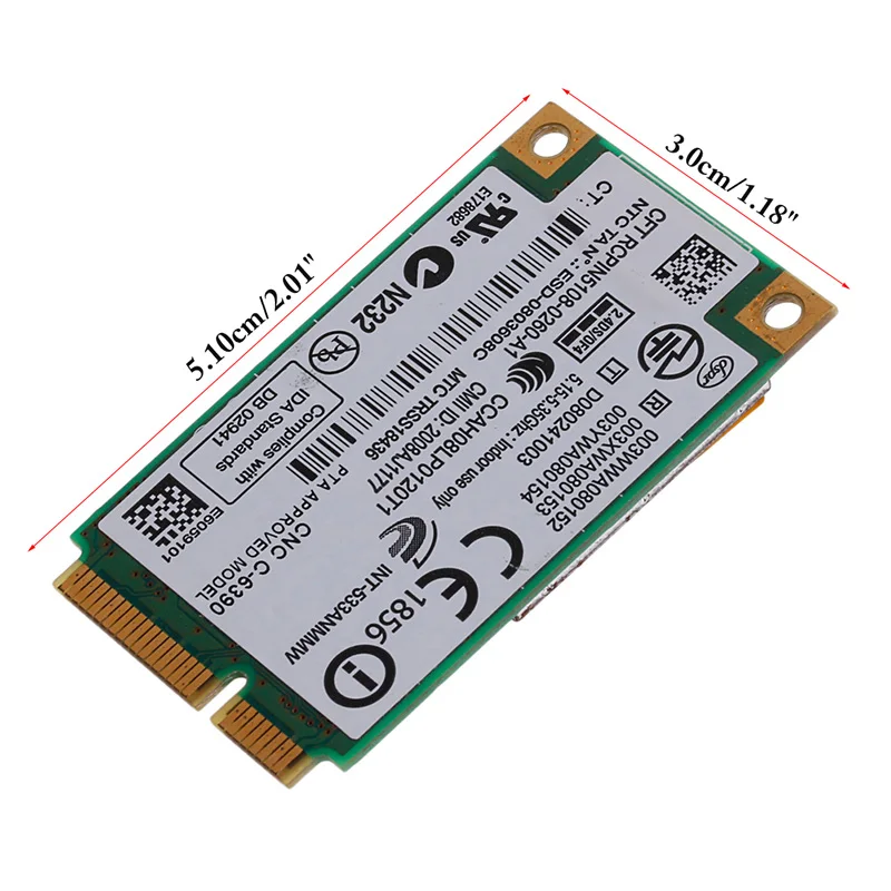 

Intel 533AN_MMW WIFI 5300 card for Lenovo ThinkPad X200 X301 W500 T400