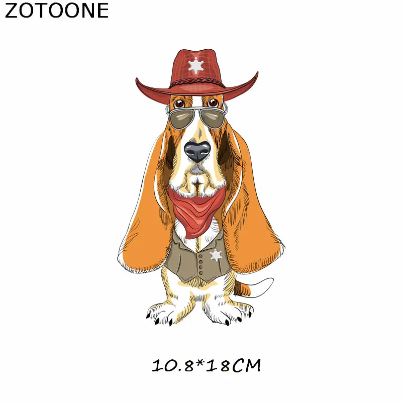 ZOTOONE картонная пластырь с животными для одежды утюжок переноса пластырей