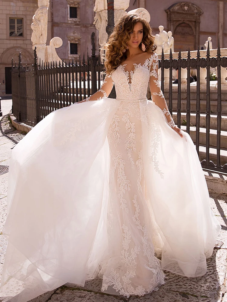 vestidos de novia corte tull – vestidos de novia tull con envío gratis en AliExpress version