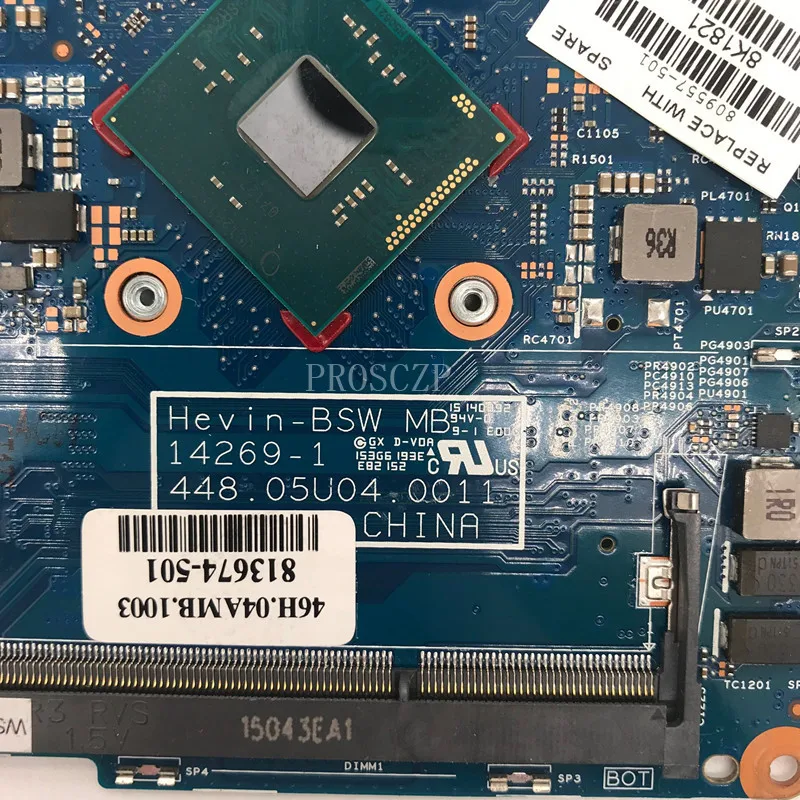 Бесплатная доставка материнской платы для ноутбука Pavilion x360 11T-K 11-K 809557-501 813674-501
