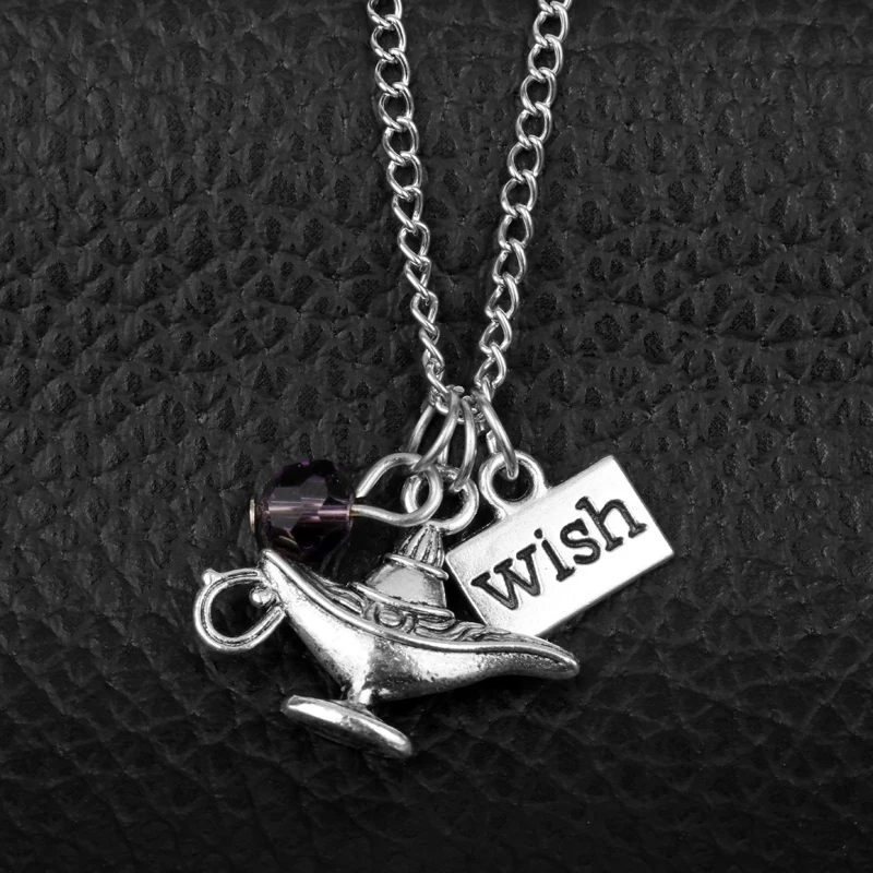 Женское ожерелье с подвеской, Аладин, Принцесса Жасмин, абсолютно новый мир, с логотипом желаний, хрустальные женские украшения «сделай сам»-30