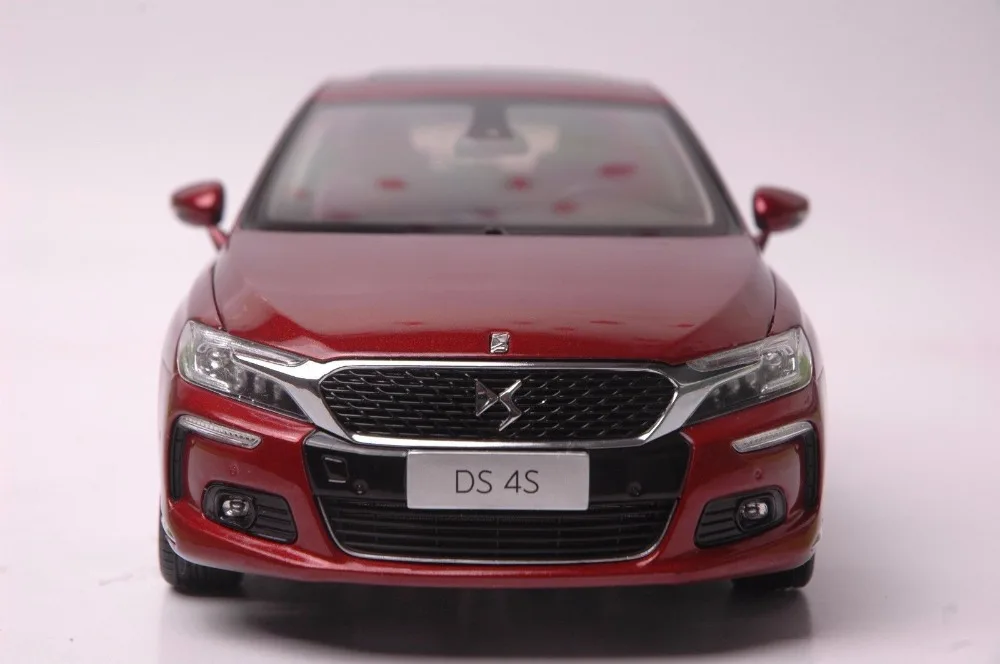 1:18 литья под давлением модель для Citroen DS 4S красный хэтчбек сплав игрушечный автомобиль миниатюрная коллекция подарок DS4