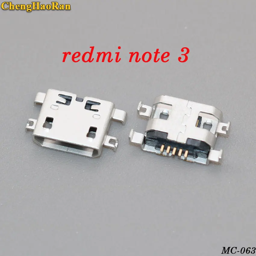ChengHaoRan 5 шт. 10 шт. Micro USB для Xiaomi Redmi NOTE 1/2/3/4/5/5A/5pro NOTE 4X Разъем гнездо для зарядки женский порт